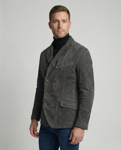 EB - Klassischer Herbst Doppelreihiger Blazer für Männer