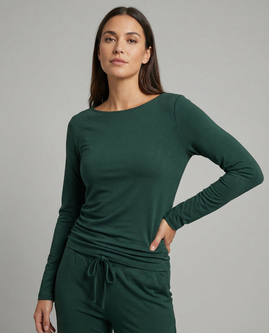 Damen elegantes und bequemes Lounge-Set mit langem Arm und elastischem Bund EB