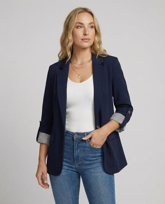 EB | Eleganter Business Longblazer Mit