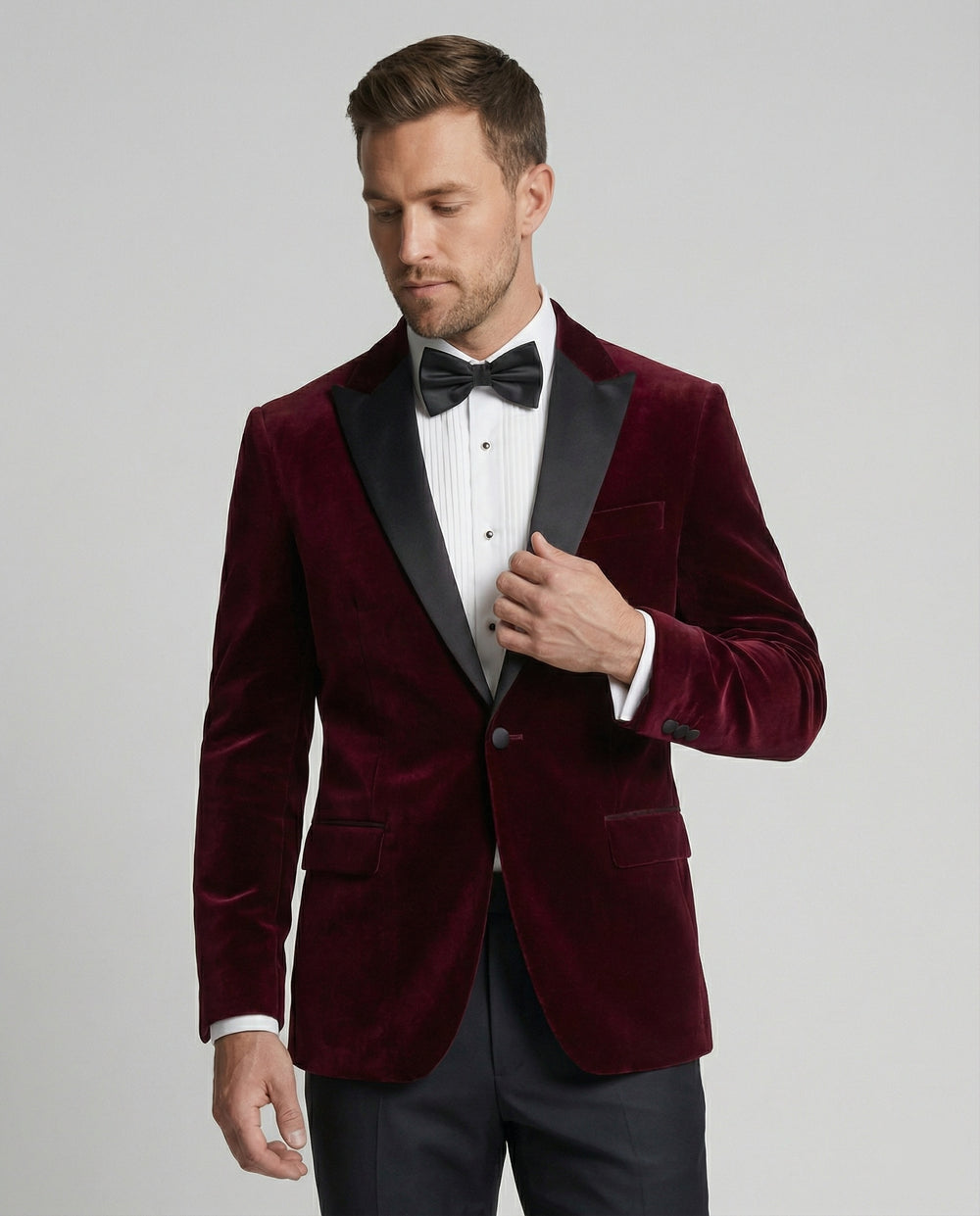 EB | Herren Sommerjacke mit Schmaler Passform und Kontrastierendem Revers