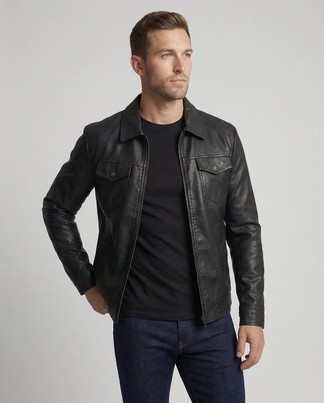 EB | Exklusive Herren-Lederjacke in Premium-Qualität