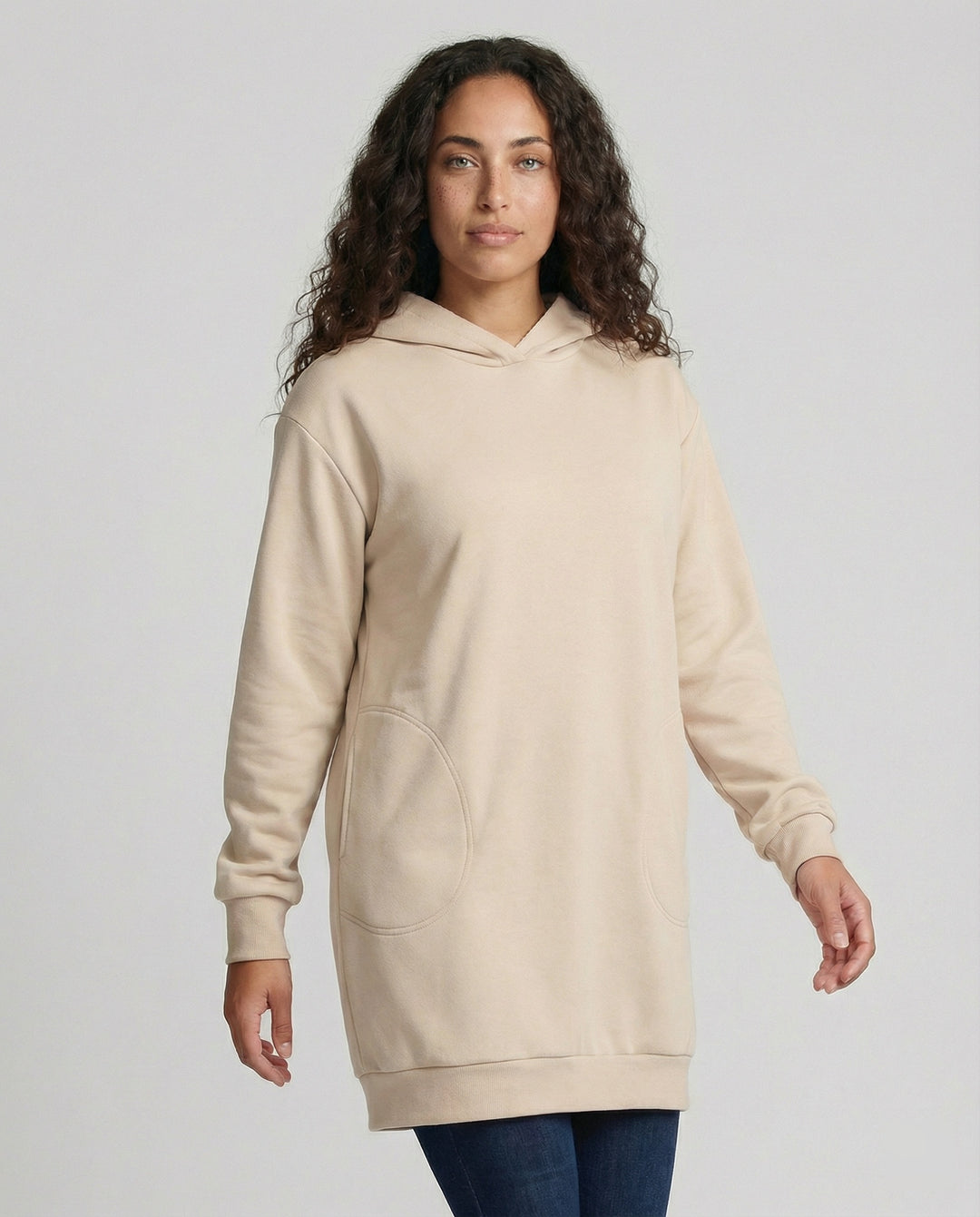 EB | Stylisches Kapuzenpullover-Kleid