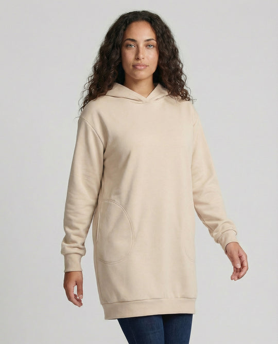 EB | Stylisches Kapuzenpullover-Kleid