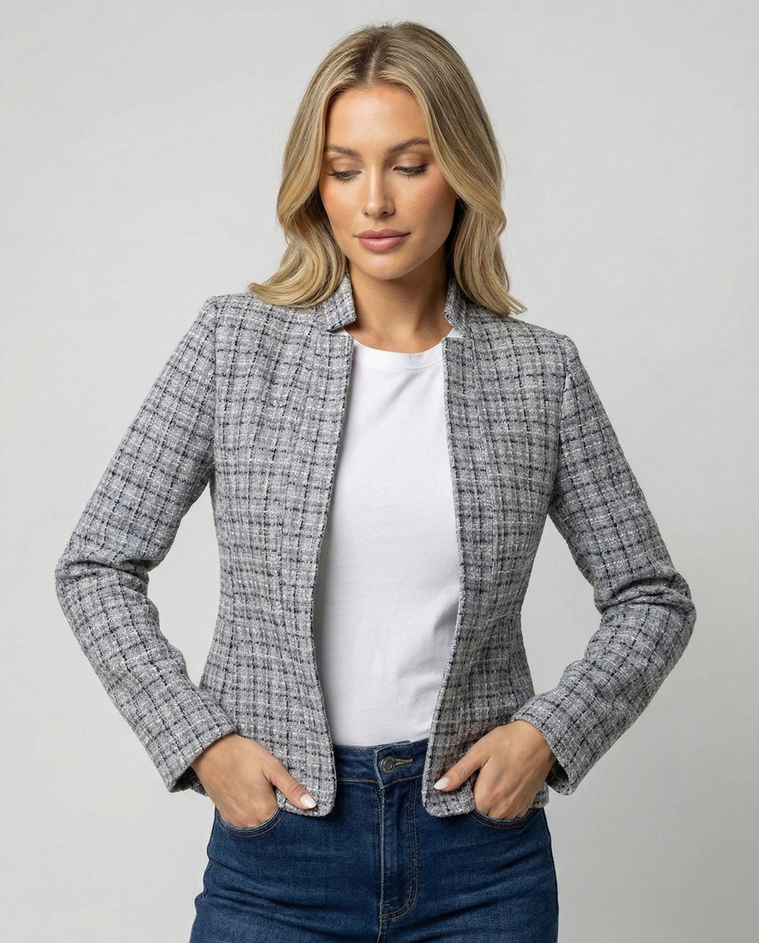 Damen Eleganter Blazer mit Tailliertem Schnitt | EB