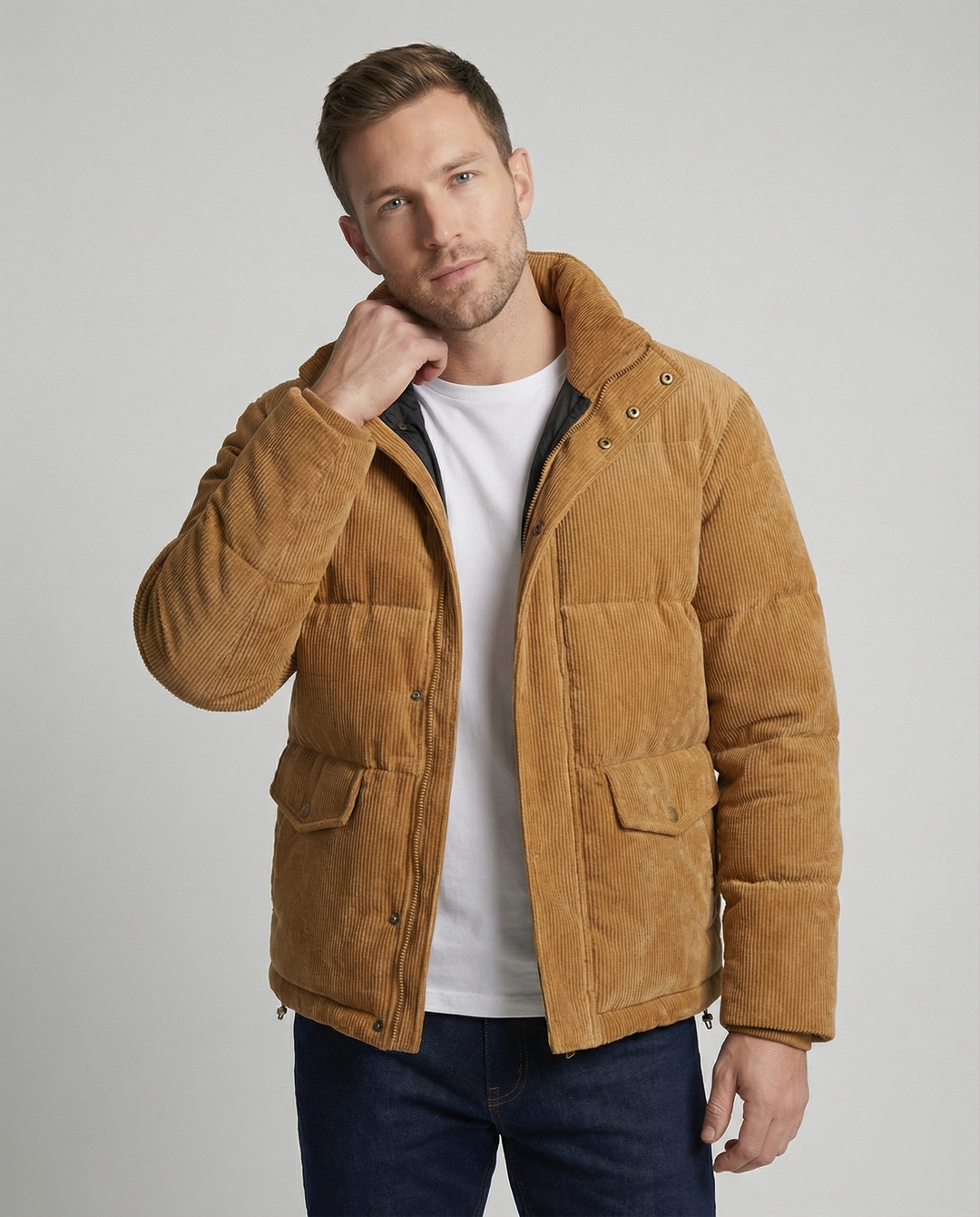 EB | Trendige Winter-Cord-Steppjacke für Männer