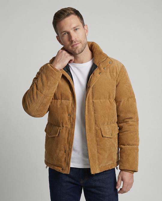EB | Trendige Winter-Cord-Steppjacke für Männer