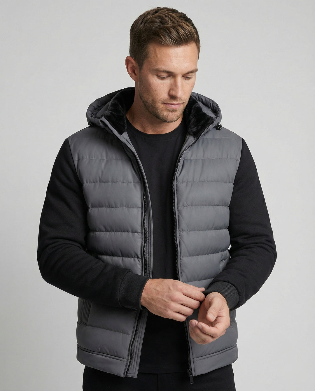 EB | Wärme Kapuzen Herrenjacke