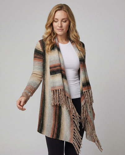EB | Schick Gestreifte Poncho Weste
