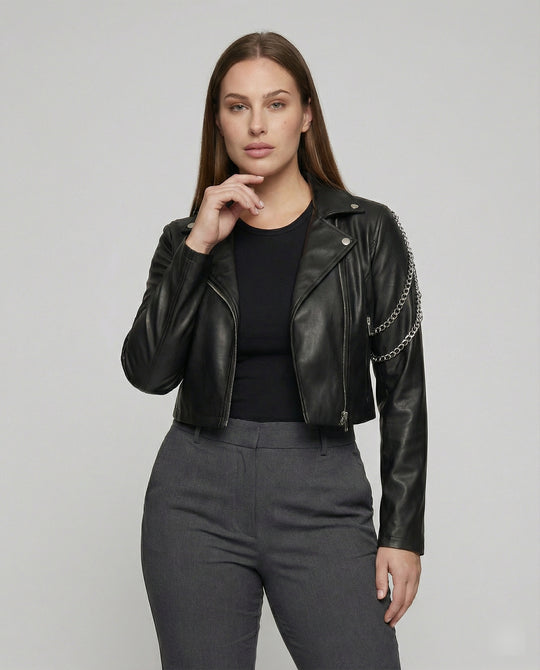 EB | Gekürzte Biker Jacke