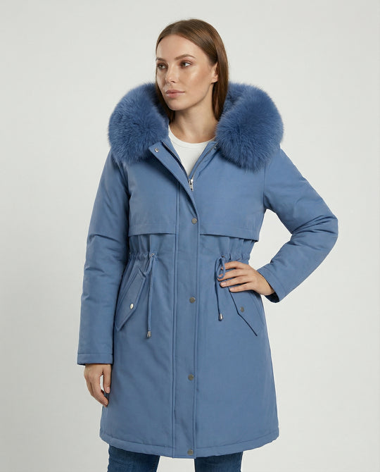 Damen Winterparka mit Wasserdichtem Material & Kapuze | EB