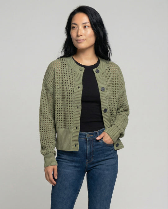 Damen luftiger Strickcardigan EB