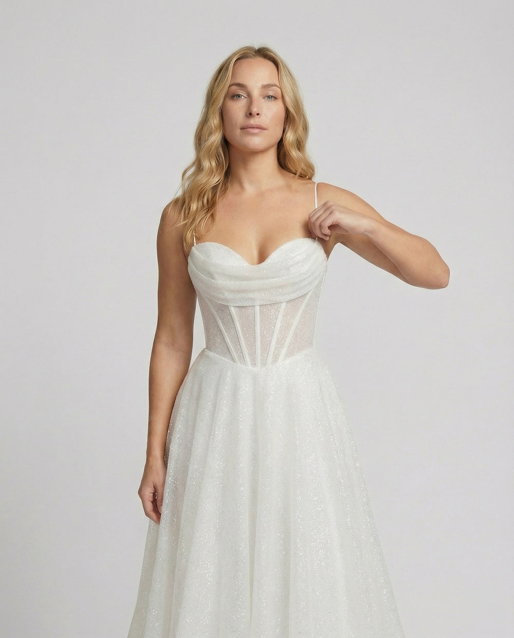 EB | Glitter Ballkleid mit Schnürung