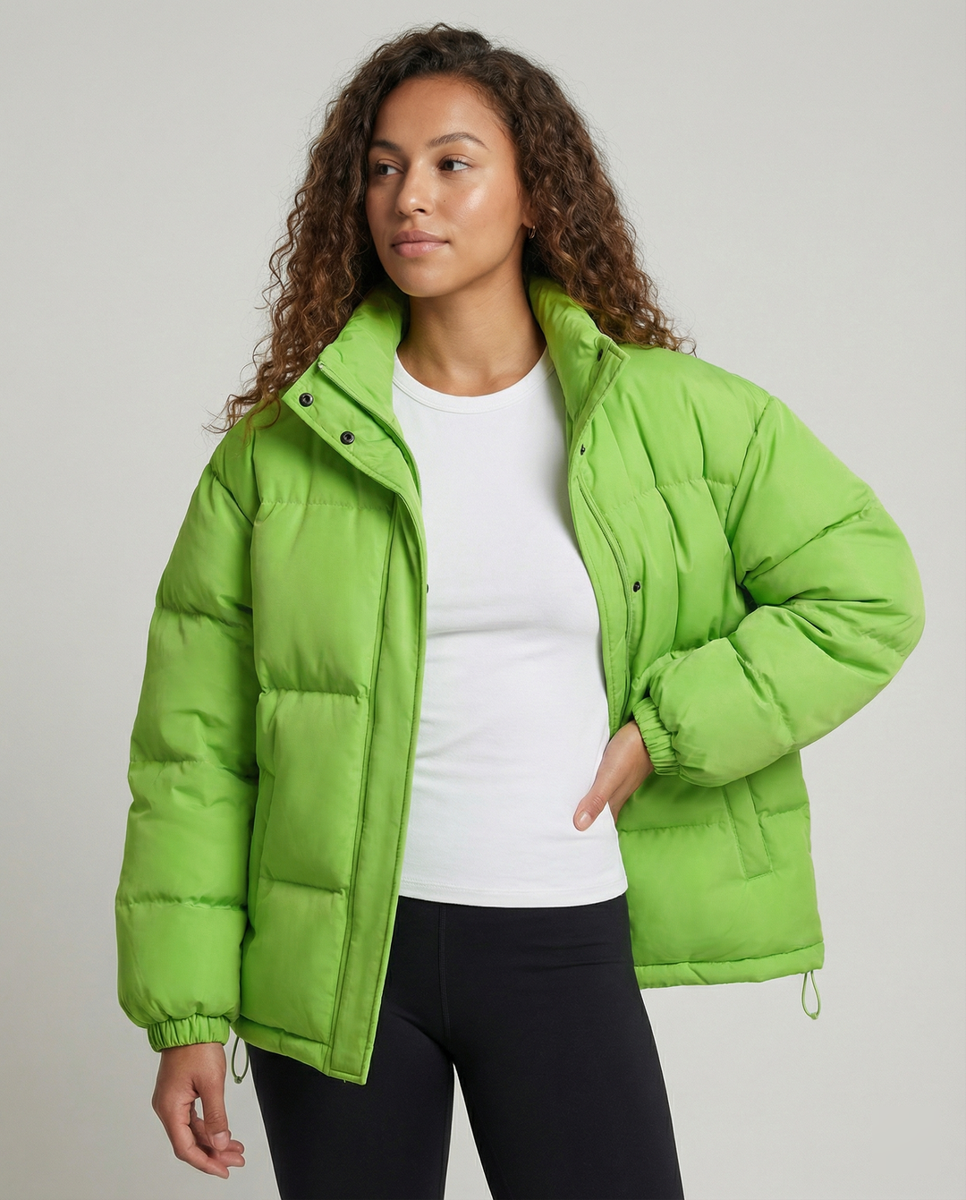 EB | Damen Wasserdichte Oversized Winter-Pufferjacke