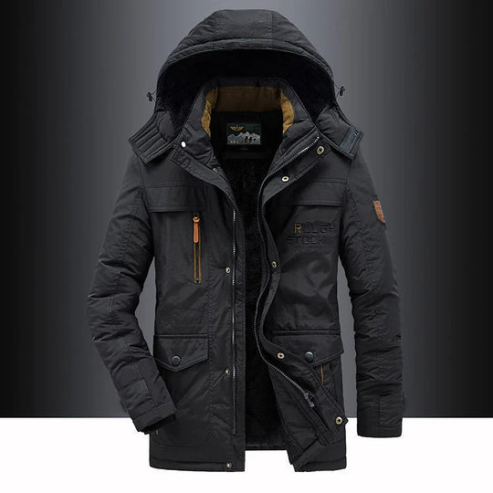 Lässige wattierte Parka-Jacke – warmer, isolierter Wintermantel