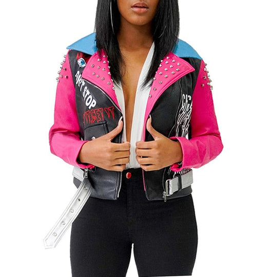 EB | Sieh das Licht Fuchsia bedruckte Jacke