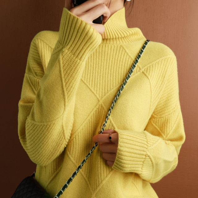 EB - Stilvolle Pullover mit Rollkragen für Frauen