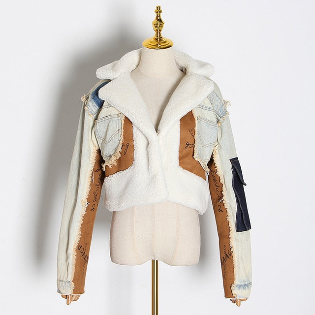 EB | Got Caught Denim Crop Jacke