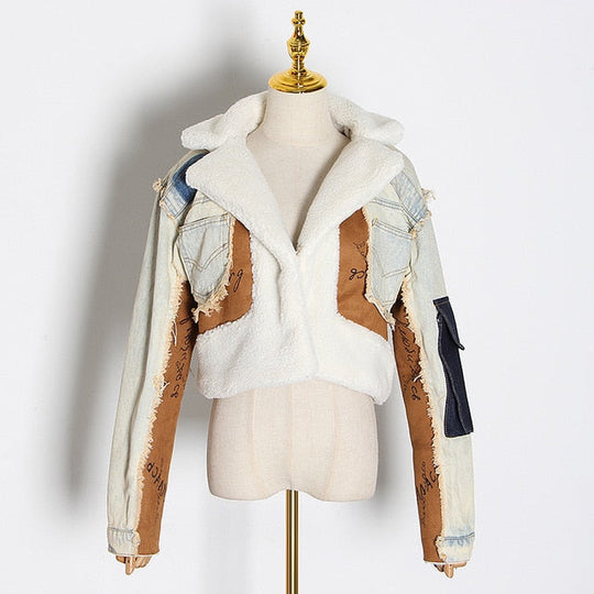 EB | Got Caught Denim Crop Jacke