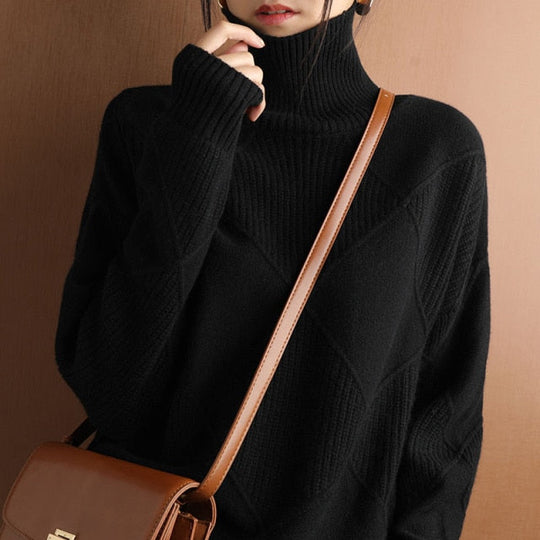 EB - Stilvolle Pullover mit Rollkragen für Frauen