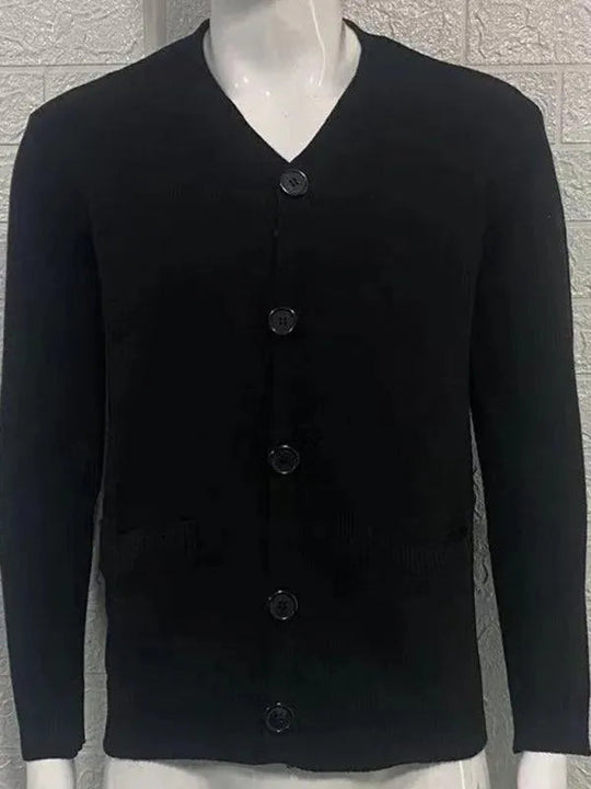 EB | Ausschnitt Herren Strickjacke Pullover