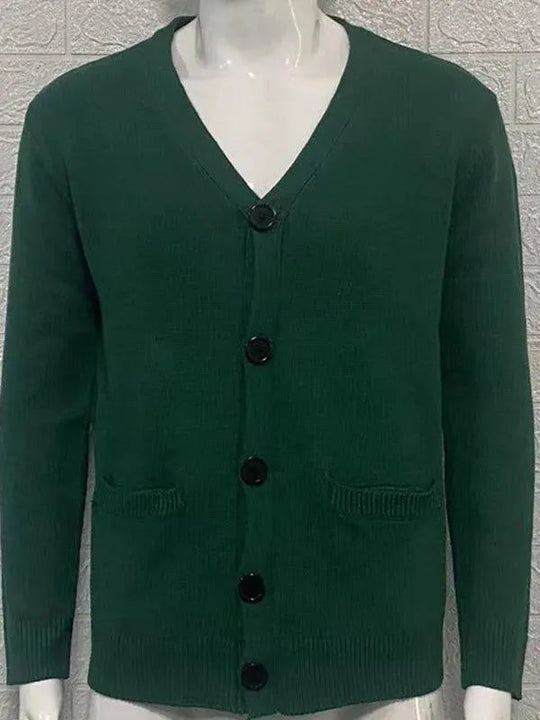 EB | Ausschnitt Herren Strickjacke Pullover