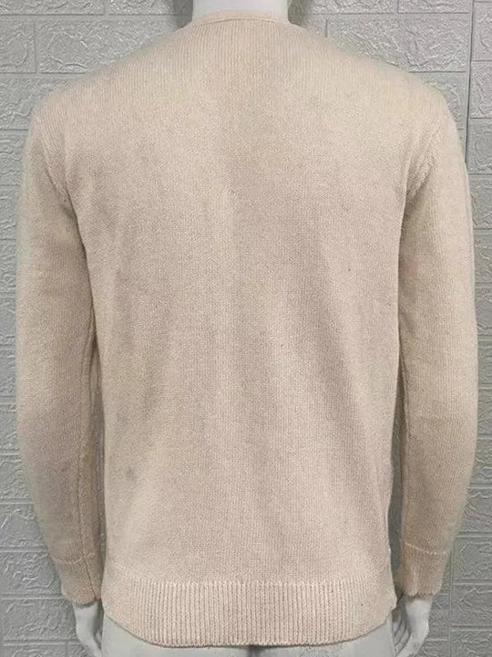 EB | Ausschnitt Herren Strickjacke Pullover