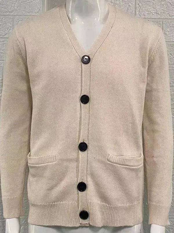 EB | Ausschnitt Herren Strickjacke Pullover