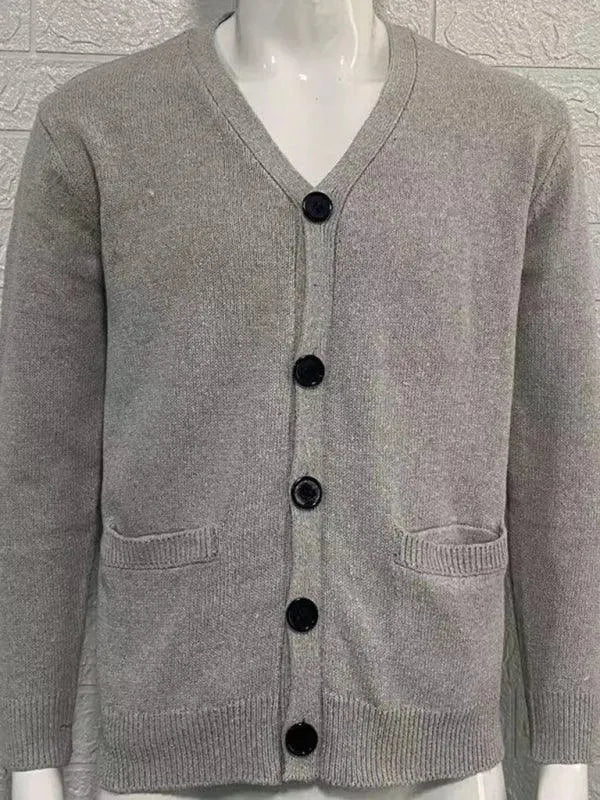 EB | Ausschnitt Herren Strickjacke Pullover