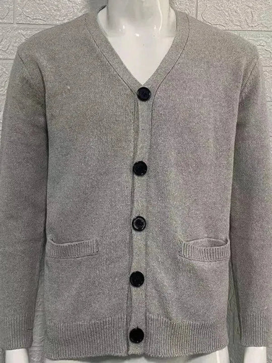 EB | Ausschnitt Herren Strickjacke Pullover