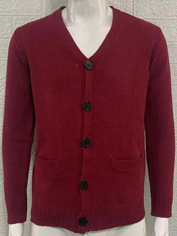 EB | Ausschnitt Herren Strickjacke Pullover