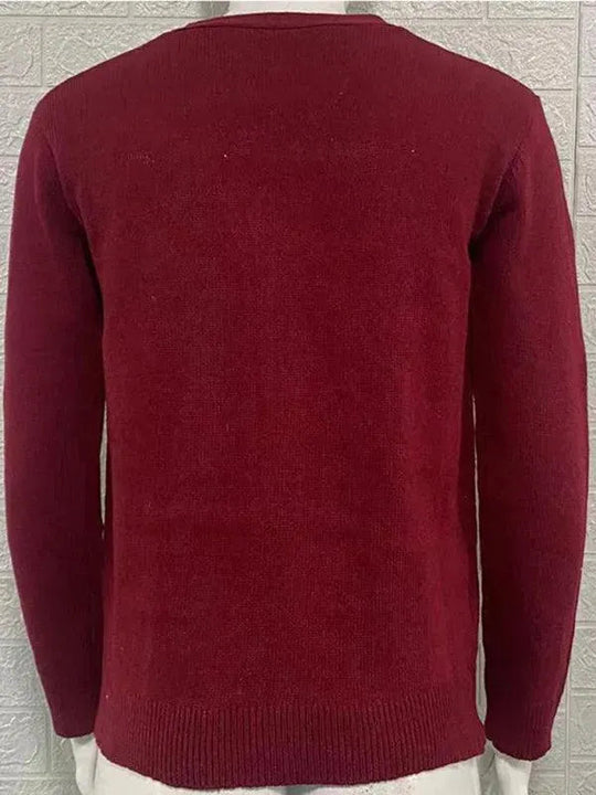 EB | Ausschnitt Herren Strickjacke Pullover