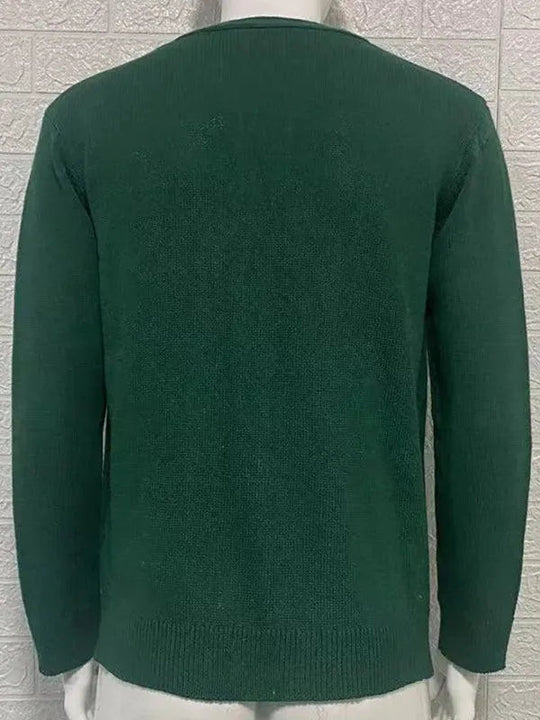 EB | Ausschnitt Herren Strickjacke Pullover