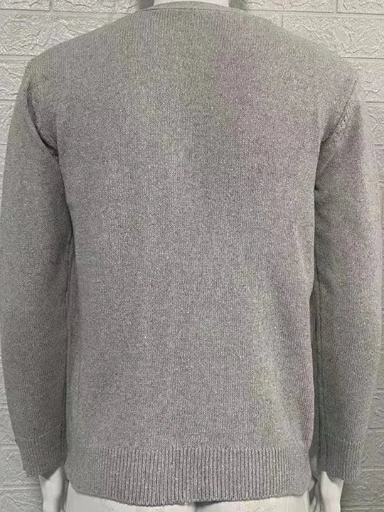 EB | Ausschnitt Herren Strickjacke Pullover