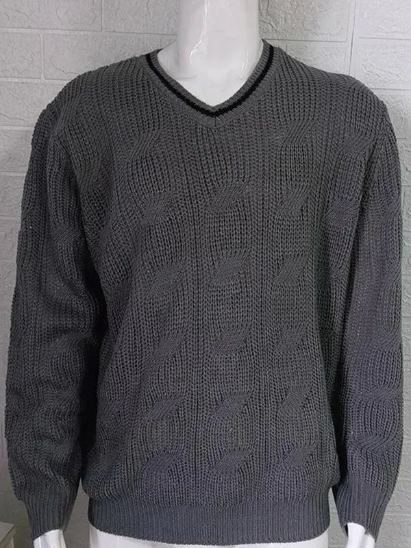 EB | Ausschnitt Slim Fit Herren Pullover Sweatshirt
