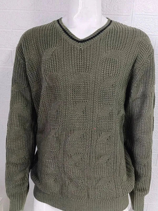 EB | Ausschnitt Slim Fit Herren Pullover Sweatshirt