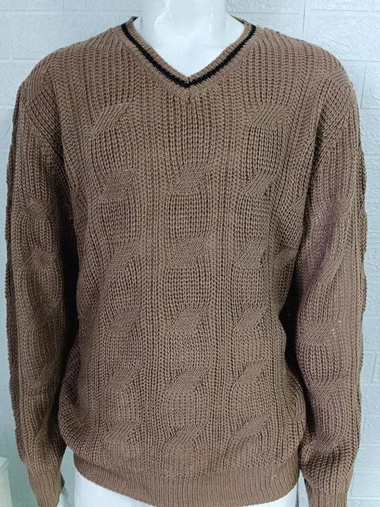 EB | Ausschnitt Slim Fit Herren Pullover Sweatshirt