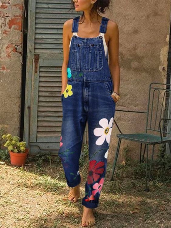 EB | Ärmelloser Denim-Overall