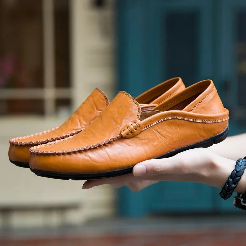 Herren-Loafer aus echtem Leder EB