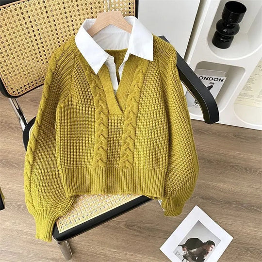 EB | Strickpullover Im Retro Modestil