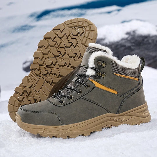 Wasserdichte Winterstiefel aus Leder EB