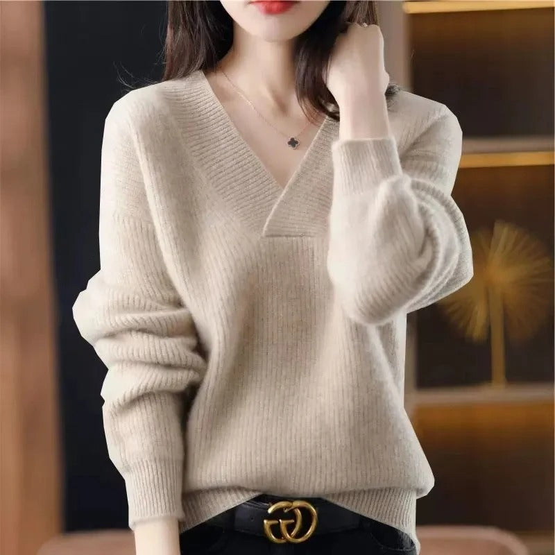 EB | Pullover mit V-Ausschnitt für Damen