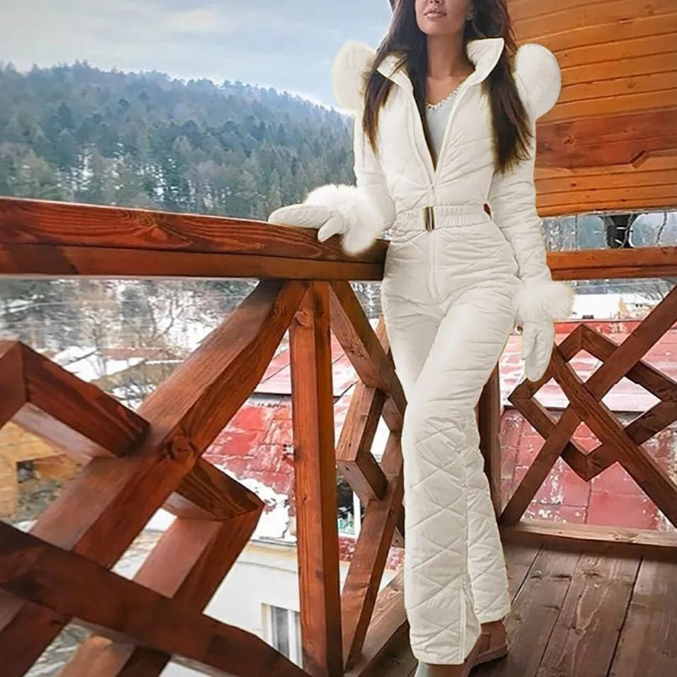 EB | Stilvoller Winter Casual Snowboard Skianzug mit Reißverschluss für Frauen