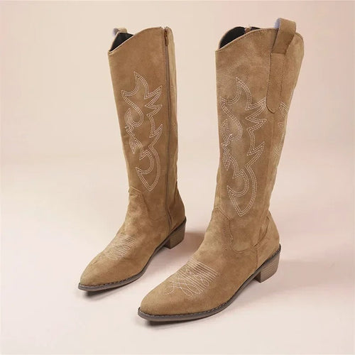 Bestickte Western-Cowboystiefel für Frauen EB