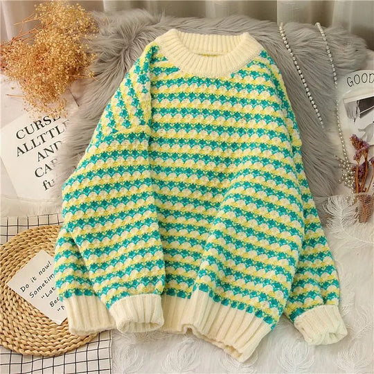 EB | Lockere O Ausschnitt Pullover