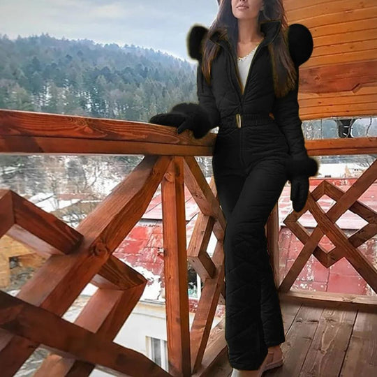 EB | Stilvoller Winter Casual Snowboard Skianzug mit Reißverschluss für Frauen