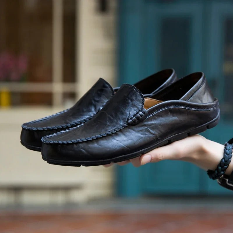 Herren-Loafer aus echtem Leder EB