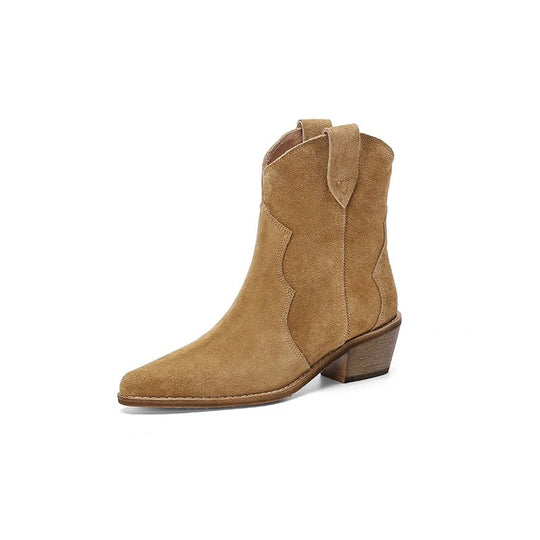 Spitzes Wedge-Ankle-Boots EB