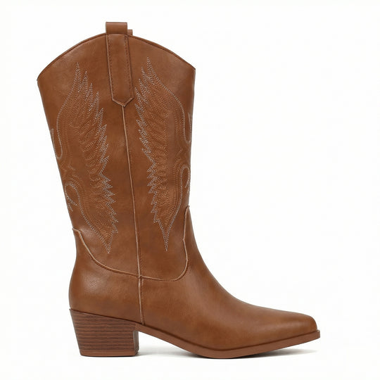 EB | Hochhackige Bestickte Cowboy-Stiefel