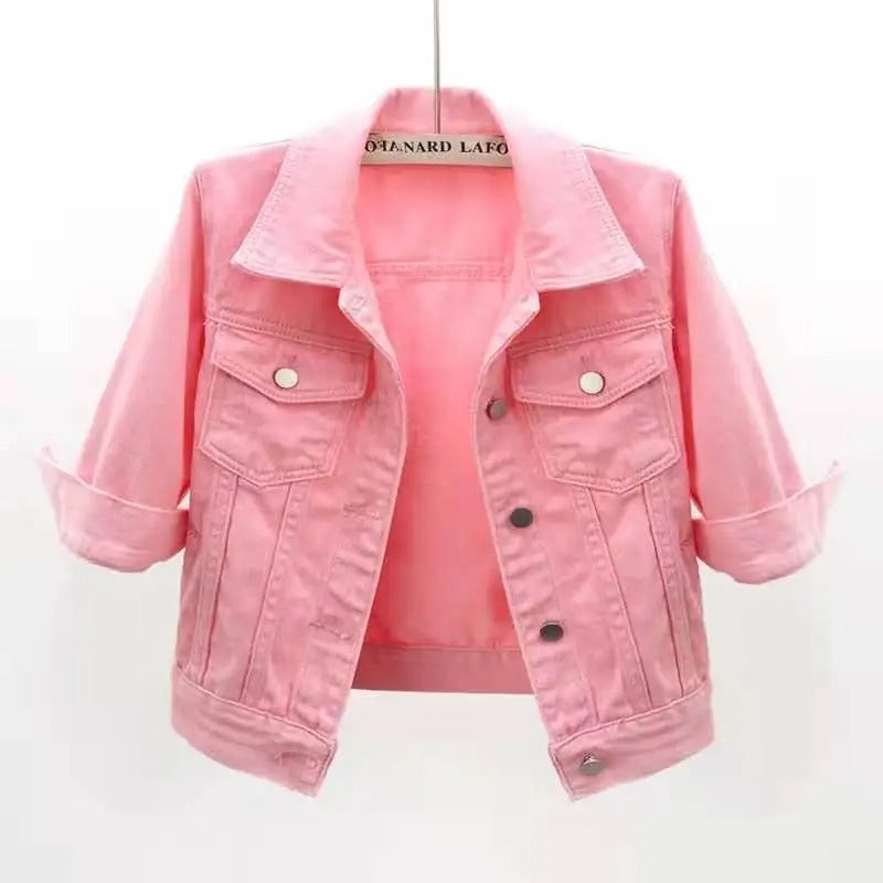EB | Damen Jeansjacke mit Klassischer Passform
