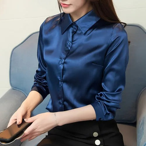 EB | Elegante Bluse aus Seidensatin